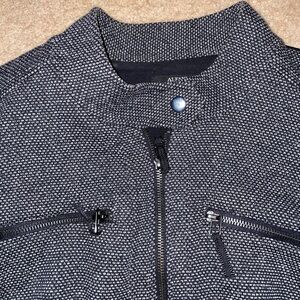 Gorgeous Alfani "Heather Birdseye" Zip High Collar Jacket